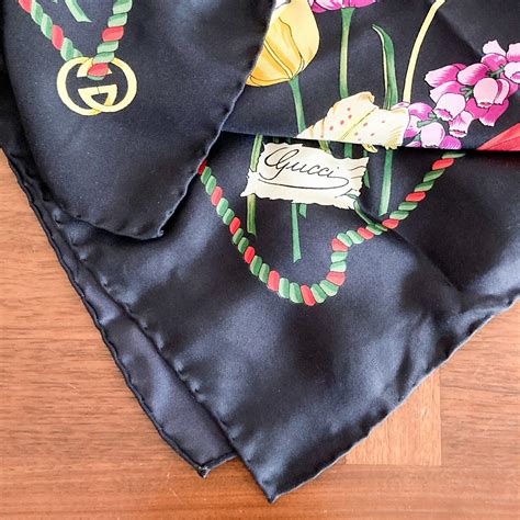 vintage gucci silk wool s|Vintage Gucci Scarves .